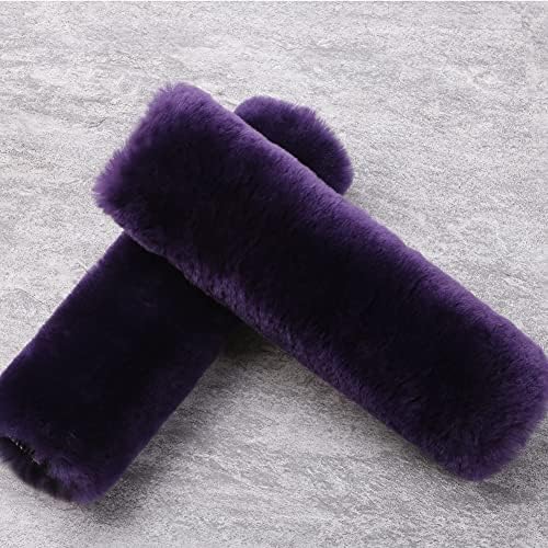 OGLAND 2 Pack Sheepskin Car Seat Belt Cover Pads | Wool Seatbelt Cushions by OGLAND