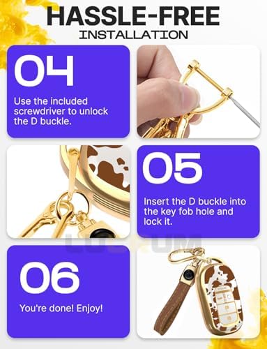 Lucrum Compatible with Honda Key Fob Cover & Keychain - Image 7