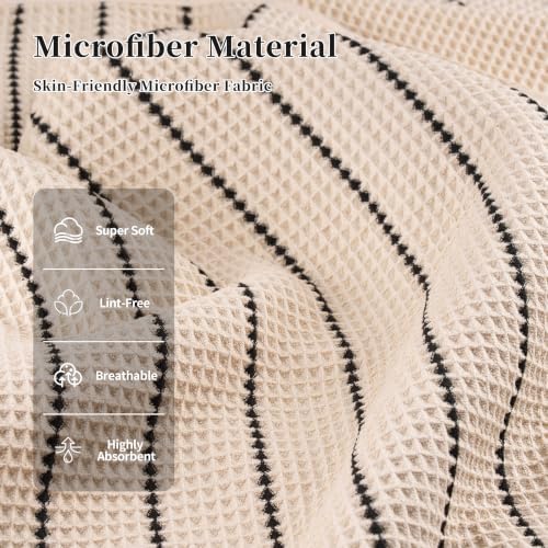MICROFI New Microfiber Waffle Bath Towels, 2 Pieces, Fast Drying, Lint Free - Image 4