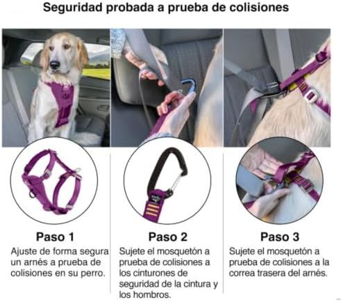 Kurgo Enhanced Strength Tru-Fit Smart Harness, Deep Violet - Image 5