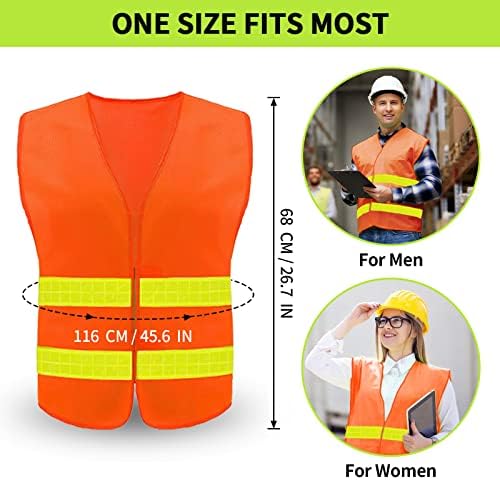 Safety Vest, Reflective High Visibility Construction Vest - Image 5