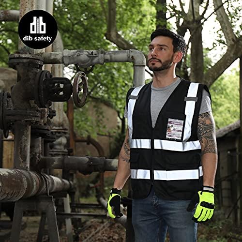 Dib Safety Hi Vis Reflective Safety Vest - Image 6