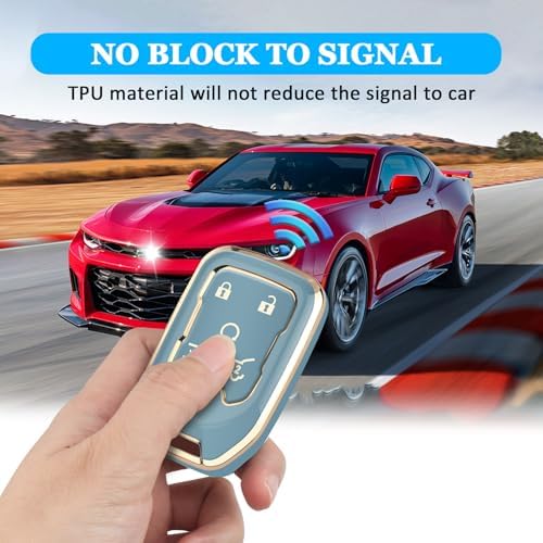 for Chevy GMC Key Fob Cover 6 Buttons Key Case 2016-2025 - Image 3