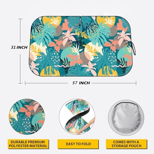 Avisky Windshield Sun Shade for Car, Car Windshield Sunshade Block UV Rays - Image 2