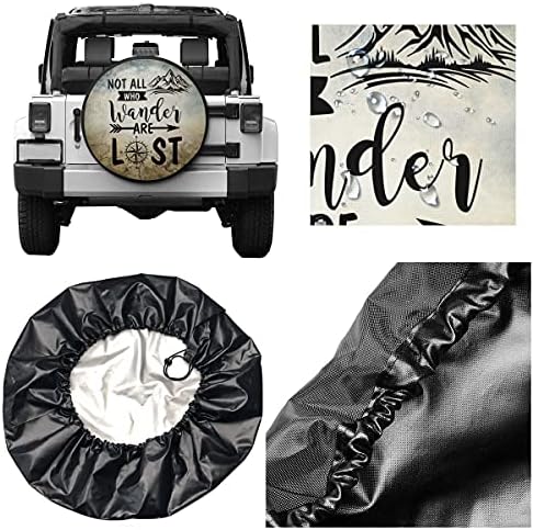 Not All Those Who Wander are Lost Spare Tire Cover Dust-Proof - Image 2
