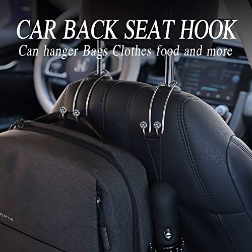 SAVORI Auto Hooks Bling Car Hangers Organizer Seat Headrest Hooks Strong and - Image 6