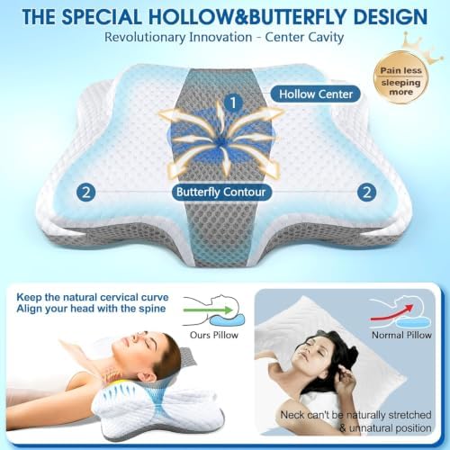 CHxxy Neck Cervical Pillow, Contour Memory Foam - Image 2