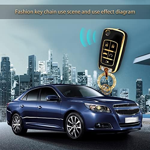 Vrasly Compatible with Chevy Key Fob Cover with Keychain Lanyard - Image 7