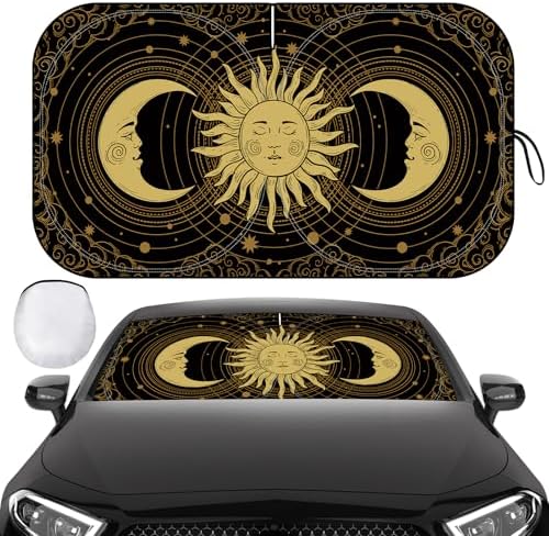 Windshield Sun Shade, Reflective Car Sunshade Blocks Heat, 57 x 31.5 in by Clothclose