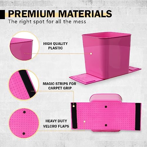 Car Trash Can 1.4 Gallon with Stability Flap & Magic Strips — No-Tip Leakproof - Image 3