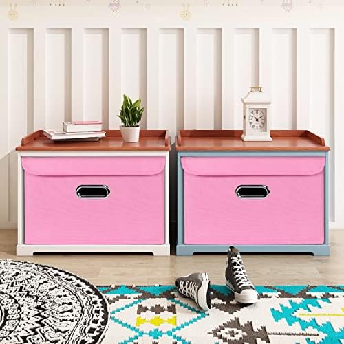 STOREONE Fabric Storage Cube Bins Foldable Organizer Container Collapsible - Image 4