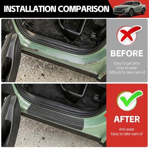 Door Sill Guards Kit Fit for 2022-2026 Hyundai Santa Cruz Accessories Entry - Image 2
