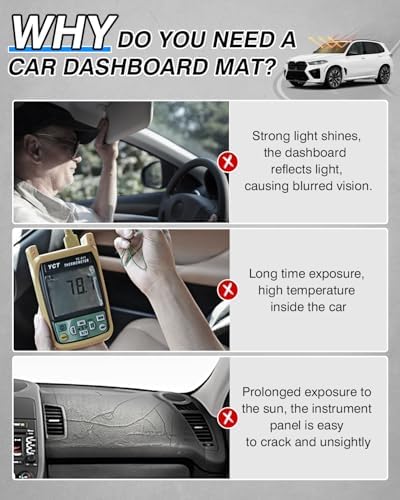 CARTIST Black Dash Cover for BMW X5 2023 2024 2025 2026 Dashboard Cover Mat - Image 2