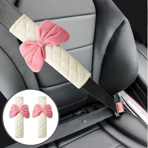 Amooca 2-Pack Braid Pattern Seat Belt Covers Shoulder Pads - Image 5
