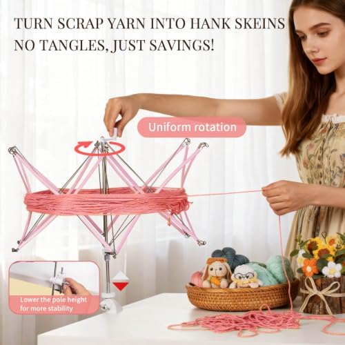 SPEENSUN Foldable Yarn Swift, Adjustable Umbrella Holder - Image 3