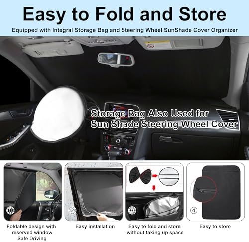 6PCS Windshield Sun Shade Custom Fit - Image 5