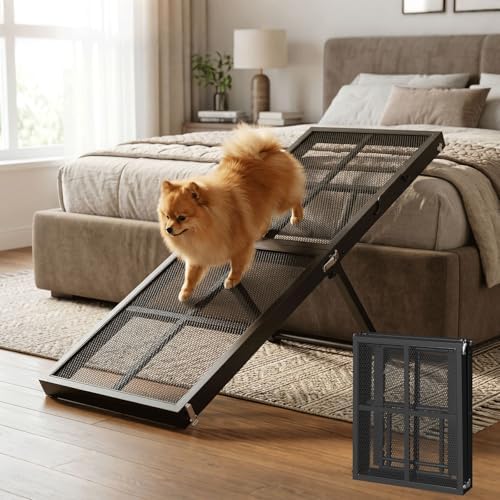 HOOBRO Foldable Dog Ramp for Bed, Pet Ramp for Couch - Image 2