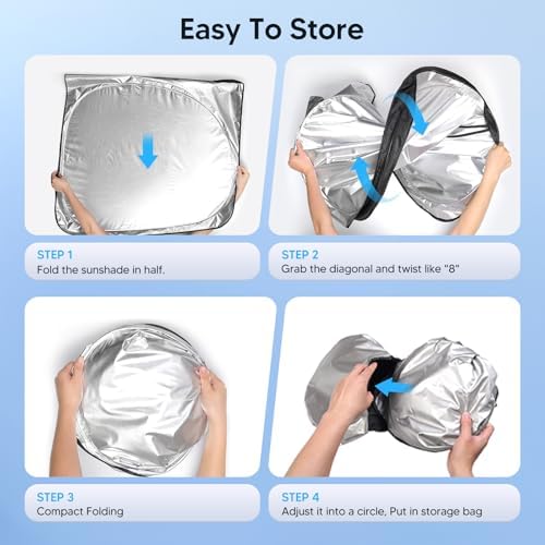 KUST Windshield Sun Shade Custom Fit Car Sun Shade - Image 6