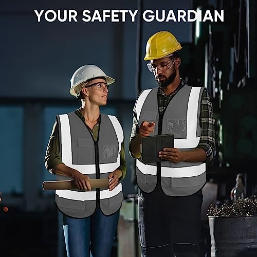 TICONN High Visibility Reflective Safety Vest - Image 6