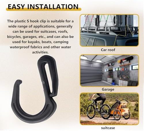 20 Pack Plastic S Hook Clips for Cargo Net - Image 5