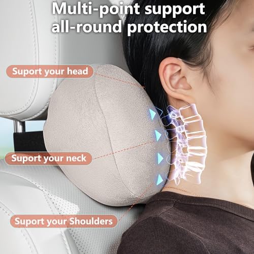 Car Neck Pillow Seat Ergonomic Design Memory Foam, 1 Pack - Image 2