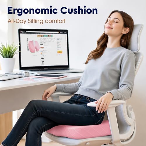 TushGuard Seat Cushion, Memory Foam Office Chair Cushion - Image 4