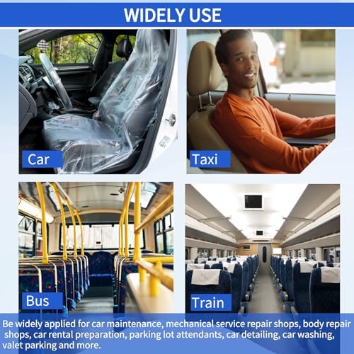 100 PCS Disposable Car Seat Covers, Waterproof Protectors - Image 4
