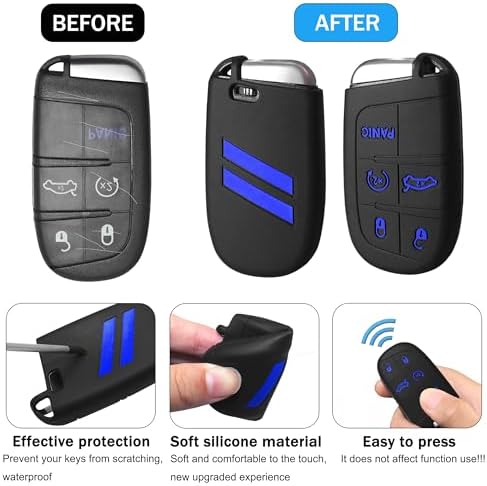 YOSRTER Key Fob Cover with Keychain - Image 3