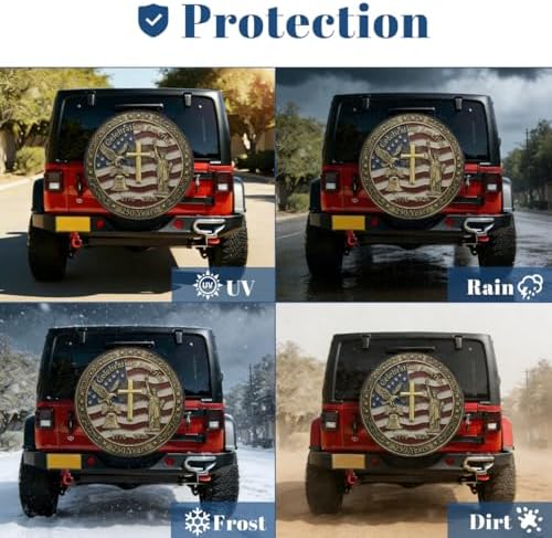 Flag Spare Tire Cover Waterproof Dust-Proof Spare Wheel Covers - Image 7