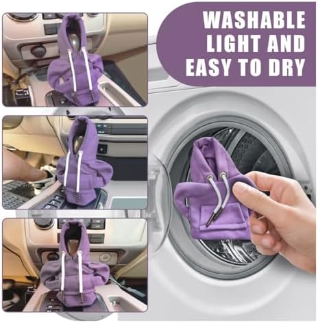 JOYCOURT Car Gear Shift Hoodie Auto Shifter Knob Cover - Image 5