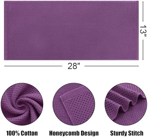 Kitinjoy 100% Cotton Waffle 4-Pack Kitchen Towels - Image 2