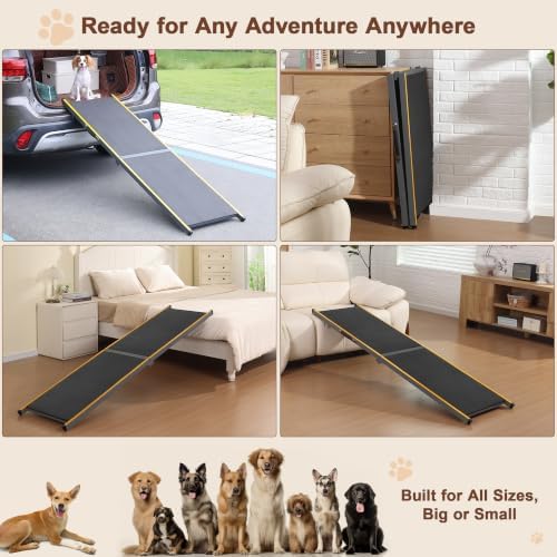Dog Ramp for Car, Heavy Duty Steel Frame Folding Car Ramp - Image 7