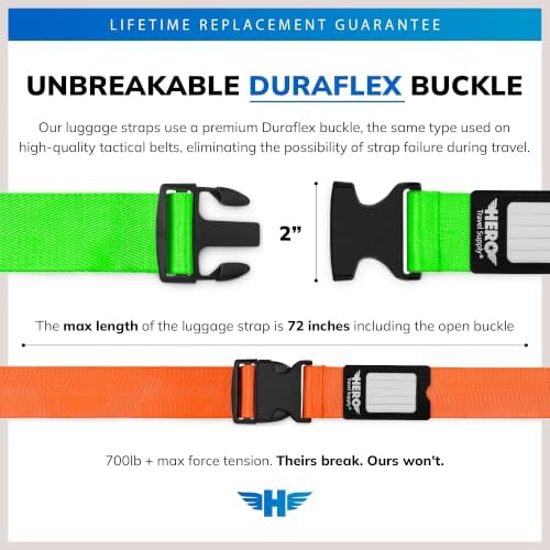 Hero Luggage Straps for Suitcases Heavy-Duty Adjustable Luggage Belt - Image 2