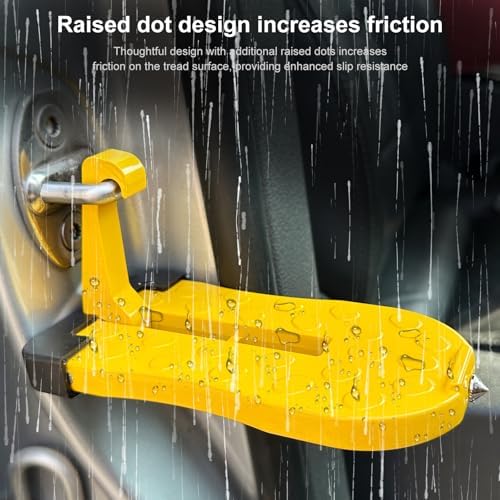 Car Door Step Ladder with Glass Breaker Safety Hammer - Image 5
