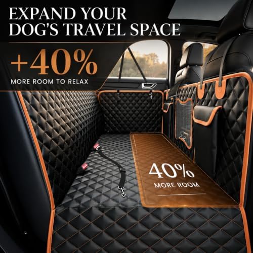 Back Seat Extender for Dogs, Dog Car Seat Cover for Back Seat - Image 3