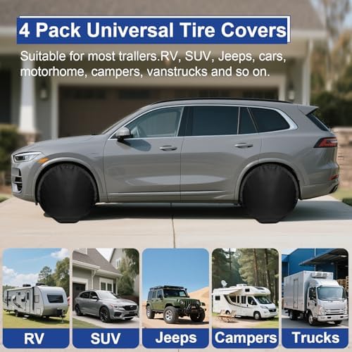 Tire Covers 4 Pack Fit Tire Diameters 21-23 inch - Image 2