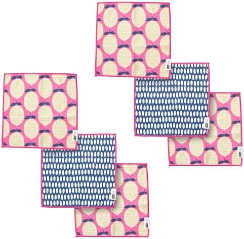 Ritz 6-Piece Lemon & Speckle Microfiber Dish Cloth Set – Retro Citron Grove & by RITZ