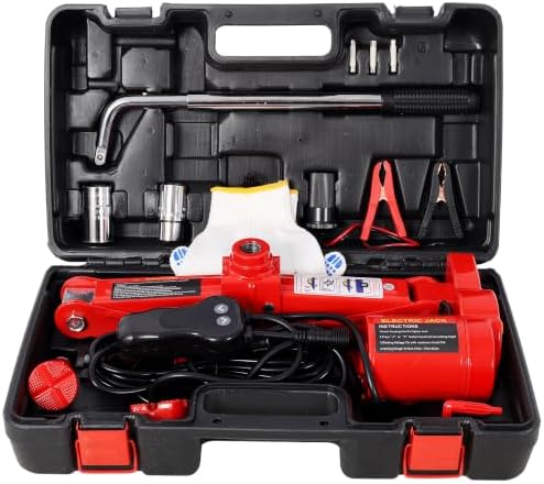 3 Ton 12V Electric Car Scissor Jack Kit, Heavy Duty Portable Auto Lift - Image 5