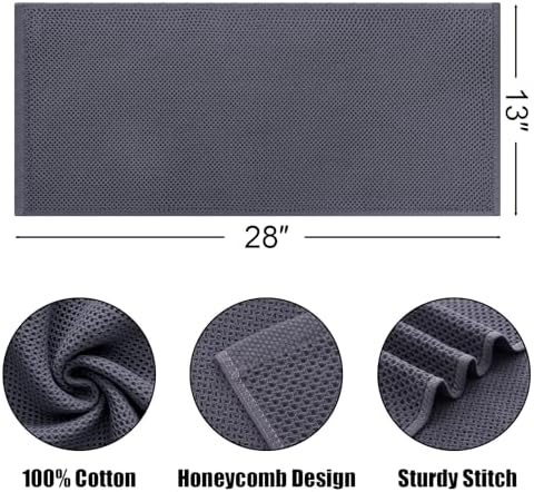 Kitinjoy 100% Cotton Waffle 8-Pack Kitchen Towels - Image 2