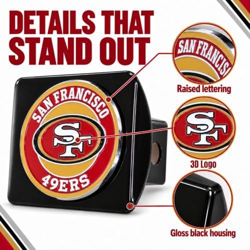 San Francisco 49ers Trailer Hitch Cover - Image 4