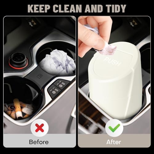 Car Trash Can Bin with Lid - Image 2