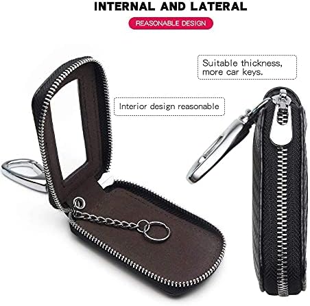 Universal Premium Car Key Fob Case Genuine Leather Car Smart Key fob Holder - Image 3