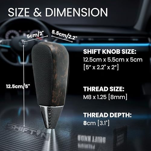 Leather and Wood Gear Shift Knob - Image 7