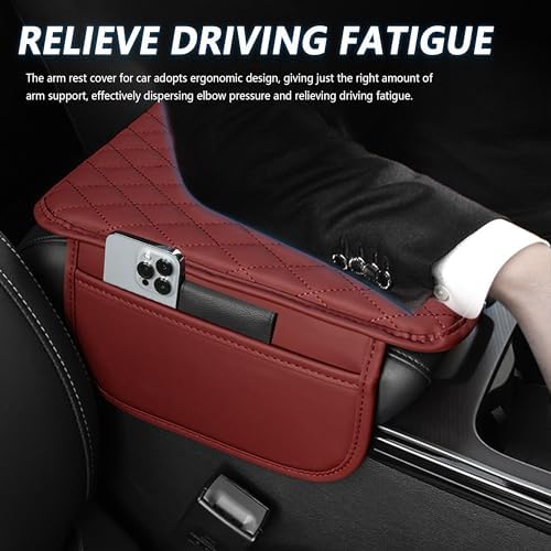 Stacool Upgraded Car Center Console Cover, Microfiber Leather Car Armrest Cover - Image 4