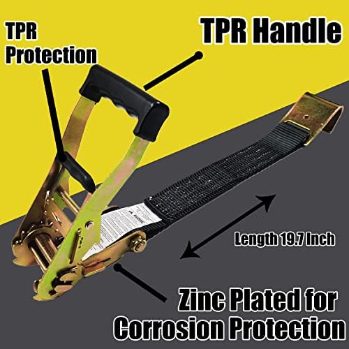 KJE 4 Pack Car Tie Down Straps for Trailers - Image 3