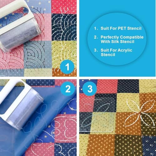 Chalk Powder Roller, Quilting Stencil Transfer Tool - Image 6
