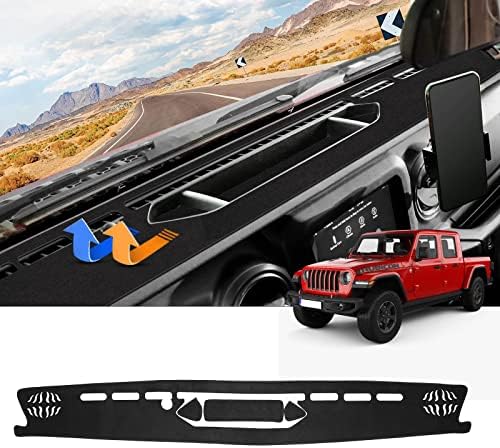 Autorder Dashboard Cover Mat for 2020-2024 Jeep Gladiator JT Accessories Dash by Autorder