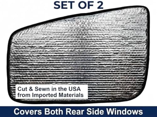 Set of 2 Custom Fit Automotive Reflective Rear Seat Side Window Sunshade - Image 6