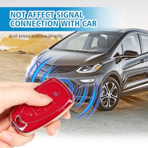 Rislobx Key Fob Cover Fit for Chevy Key, Car Key Case Protector for Volt Bolt - Image 4