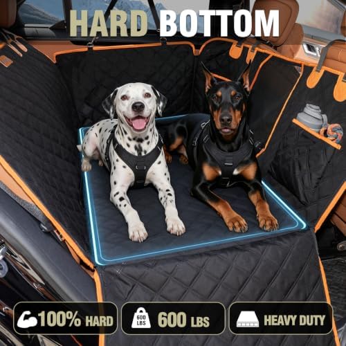 Hard Bottom Car Seat Cover for Dogs, Back Seat Extender for Car - Image 3